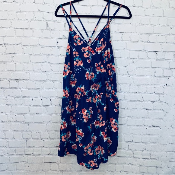Arizona Jean Company Dresses & Skirts - Arizona Jeans | Floral Strappy Romper w/Pockets